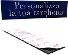 Targhetta Personalizzata in Acciaio con Incisione Cassetta Postale (Adesiva)