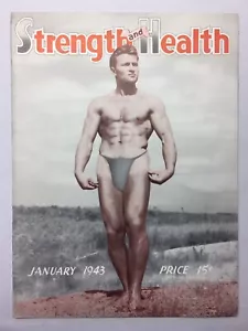 1943 / STRENGTH & HEALTH / BODYBUILDING MAGAZINE / MUSCLE / LIFTING / FITNESS - Imagen 1 de 12