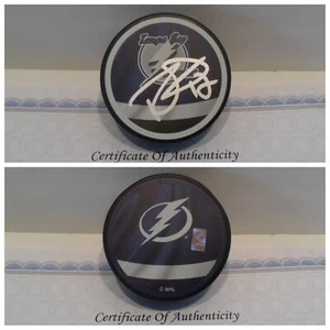 Ryan Malone Autographed Signed Tampa Bay Lightning Puck COA - Reverse Retro Puck - Picture 1 of 3
