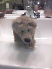Plush bear stuffed animal 7 inches brown, legs move