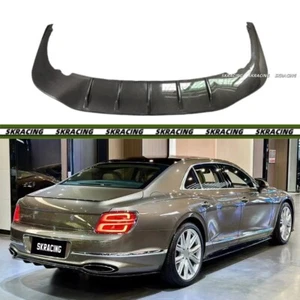 Difusor labial parachoques trasero de fibra de carbono real para Bentley Flying Spur 2020-2024 - Imagen 1 de 10