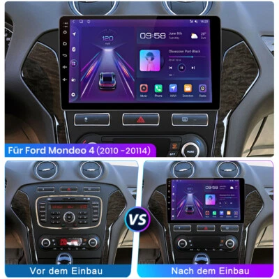 4+64G Für Ford Mondeo MK4 2010-2014 Android 13 Autoradio CarPlay GPS Navi RDS - Bild 1 von 4