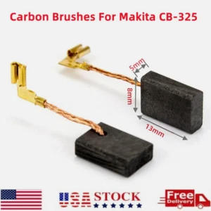 1 Pair Carbon Brushes For Makita CB325 Angle Grinder 9553/9555/9556/9558/2810 US - Picture 1 of 1