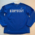 Kentucky Wildcats UK Nike Pullover Mens Medium DriFit Blue Lightweight EUC 👀🔥