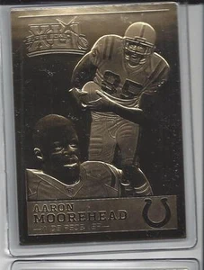 Aaron Moorehead 2007 Danbury Mint Colts Super Bowl 41 XLI 22kt Gold Card - Picture 1 of 1