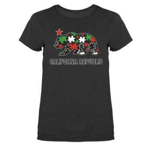 Golden State California Cali Life Cali Bear Women's T-shirt - Picture 1 of 19