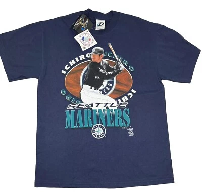 Nueva Camisa Grande Ichiro Dinastía 2001 Seattle Mariners SIN USAR con Etiquetas De Colección MLB NUEVA CON ETIQUETAS Foto 1 de 4