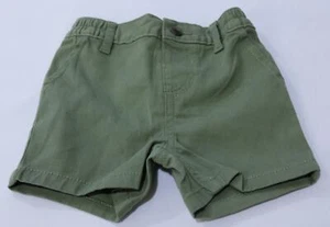 The Children's Place Boy's Basic Solid Button Shorts TM8 Green Size 6-9M - Picture 1 of 4