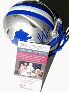 HENDON HOOKER Mini Casco de Velocidad Firmado LEONES DETROIT (JSA Certificado de Autógrafo Automático - Imagen 1 de 9
