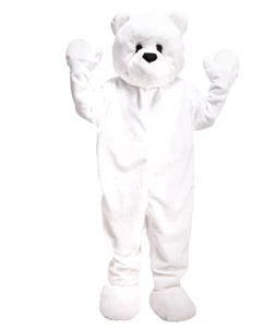 Polar Bear Christmas Mascot Costume Funny Event Adults Fancy Dress Mens Ladies - Picture 1 of 1