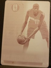 TYRUS THOMAS 2012-13 Panini Gold Standard PRINTING PLATE SP #1/1 Bobcats One of