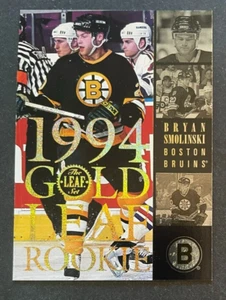 Bryan SMOLINSKI RC 1994-95 Leaf Gold Leaf Rookie #14 Boston Bruins - Picture 1 of 2