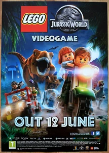 LEGO Jurassic World RARE PS4 XBOX ONE 59cm x 84cm Promotional Poster - Picture 1 of 1