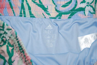 Nuevo con etiquetas Pantalones Cortos Atléticos Adidas Para Niñas Multicolor Pastel Estampado Floral Forrados Talla M XL Foto 1 de 4