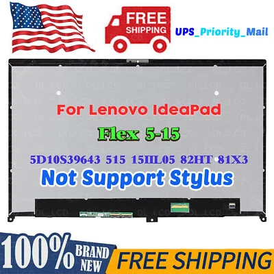 For Lenovo Ideapad Flex 5-15IIL05 5-15ITL05 FHD LCD Touch Screen Assembly Bezel - Image 1 of 4