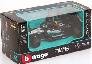 Coche modelo Lewis Hamilton 18-38208 Bburago 1:43 Mercedes-AMG Petronas F1 W15 #44 - Imagen 1 de 2
