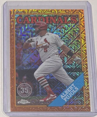 Mojo Topps Albert Pujols 1988 cromo naranja 2023/25 #2T88C-76 Foto 1 de 2