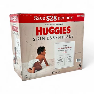 Pañales para bebé Huggies Skin Essentials Disney 132 unidades - talla 4 (22-37 lb) Foto 1 de 4