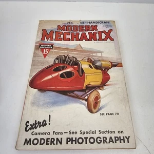 Modern Mechanix Hobbies-Inventions-Handicraft-OCT 1937  Mod Photography - Picture 1 of 14
