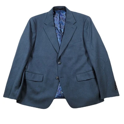 Abrigo deportivo Tallia azul verde para hombre 40S 40 mezcla de lana chaqueta texturizada $360 Foto 1 de 4