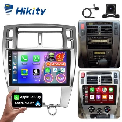 2+32GB Android 15 Für Hyundai Tucson JM 2004-2010 Autoradio CarPlay GPS NAVI BT - Bild 1 von 4