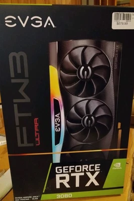 EVGA GeForce RTX 3080 FTW3 ULTR GAMING 10GB GDDR6X Graphic Card (10G-P5-3897-KR) - Image 1 of 4