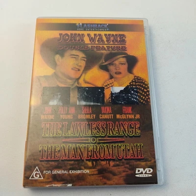 John Wayne DVD Double Feature Lawless Range Man From Utah - Image 1 of 4