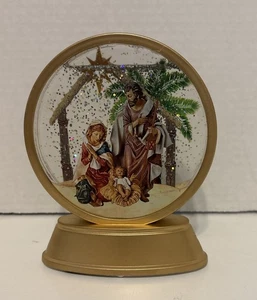 Römische Fontanini Krippe Glitzerkuppel mit Licht Neu - Bild 1 von 7