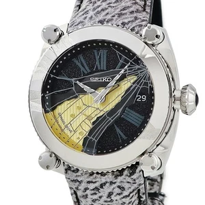 SEIKO Galante Dazzle Spring Drive SBLA103 Black Used Watch #6109 - Bild 1 von 6