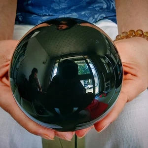 Bola de obsidiana natural de 2,64 lb, bola de cristal de cuarzo, restauración de energía espiritual - Imagen 1 de 11