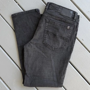 Pantalones de mezclilla elásticos de pierna recta Buffalo David Bitton Jackson 34x30 negros clásicos para hombre - Imagen 1 de 7