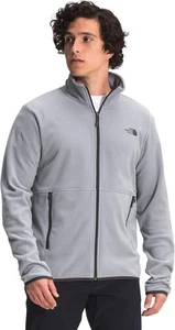The North Face Men's TKA Glacier Full Zip Jacket, Mid Grey, M - Picture 1 of 3