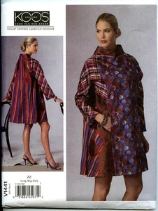 Coat of Many Colors & Patterns - KOOS Vogue Designer Pattern - Size L-XL-XXL - Picture 1 of 2