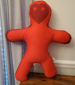 Mogu People Microbead Pillow Doll Squishy red love 22" stuffed plush therapy - Picture 1 of 5