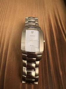 Guess Reloj Hombre Acero Bebé Esfera Azul Batería Nueva - Imagen 1 de 7