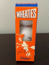 Tiger Woods Wheaties Titleist Facsimile Signature Logo Golf Balls Pack of 3