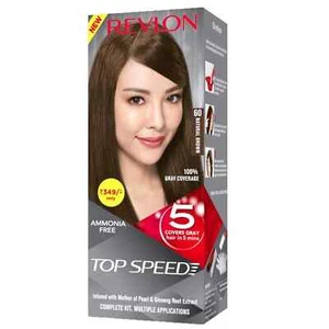 Revlon Top Speed Hair Color for Woman, Natural Brown 60, 100 gm - Picture 1 of 10
