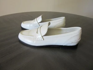 MARC FISHER White Women's Milton Size 9 1/2 Slip On Penny Loafers - Picture 1 of 6
