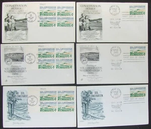 6 different US FDC SOIL CONSERVATION 1959. - Picture 1 of 1