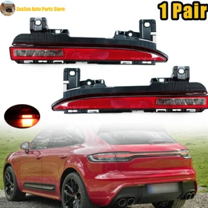 1 Pair Tail Light Rear Bumper Reflector Lamp For Porsche Macan 95B 2022-2023 - Picture 1 of 10
