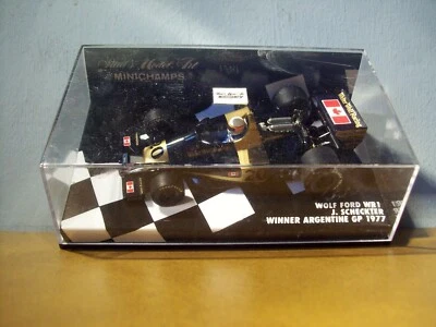 1/43 MINICHAMPS 400 770020 WOLF FORD WR1 JODY SCHECKTER WINNER ARGENTINA 1977 - Image 1 of 4
