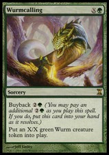 Wurmcalling SP Time Spiral MTG Magic The Gathering Green English Card
