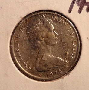 ZIRKULIERT 1976 10 CENT NEUSEELAND MÜNZE (72216) - Bild 1 von 3