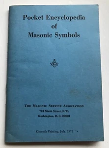 Pocket Encyclopedia of Masonic Symbols Freemason VTG Book Booklet 1971 Printing - Picture 1 of 6