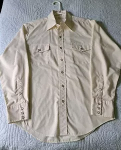 Vintage Malco Modes San Francisco White Western Pearl Snap Shirt Mens USA Cowboy - Picture 1 of 11