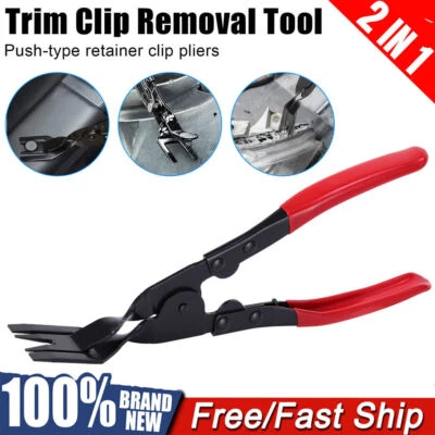 Car Trim Clip Removal Pliers Headlight Repair Door Panel Retainer Remover Tool - Image 1 of 4