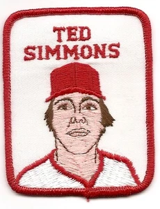 TED SIMMONS 1978-1979 Penn Emblem Baseball Player Patch-Cardinals-Brewers-Braves - Bild 1 von 1