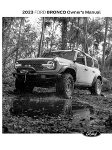 2023 Ford Bronco Owners Manual User Guide - Picture 1 of 1