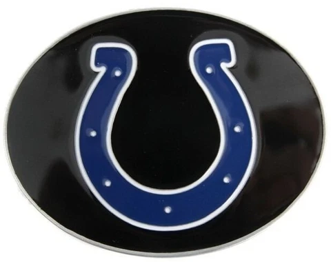 Indianapolis Colts Belt Buckle - Solid Metal Acrylic Painted Cover