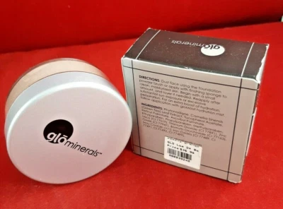 NUEVO Glominerals Glo Base Suelta Beige Oscuro con CAJA 0.37oz/10.5g Foto 1 de 4